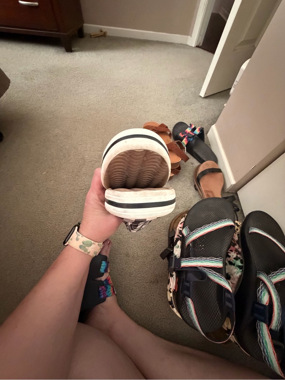 Keds Black and White Gingham Slip-On Sneakers - Picture 6 of 6